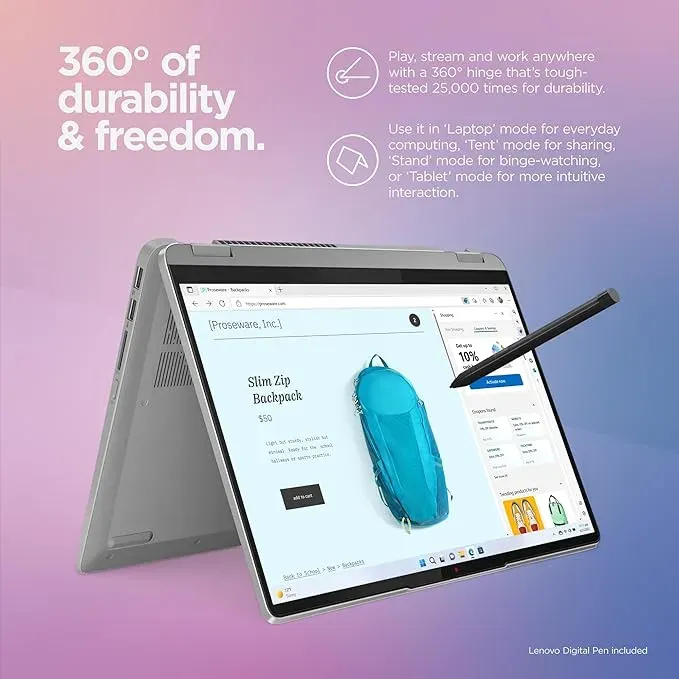 Lenovo IdeaPad Flex 5i 14"- 8GB Memory - 256GB Storage - Intel Core i5-1335U - Arctic Grey