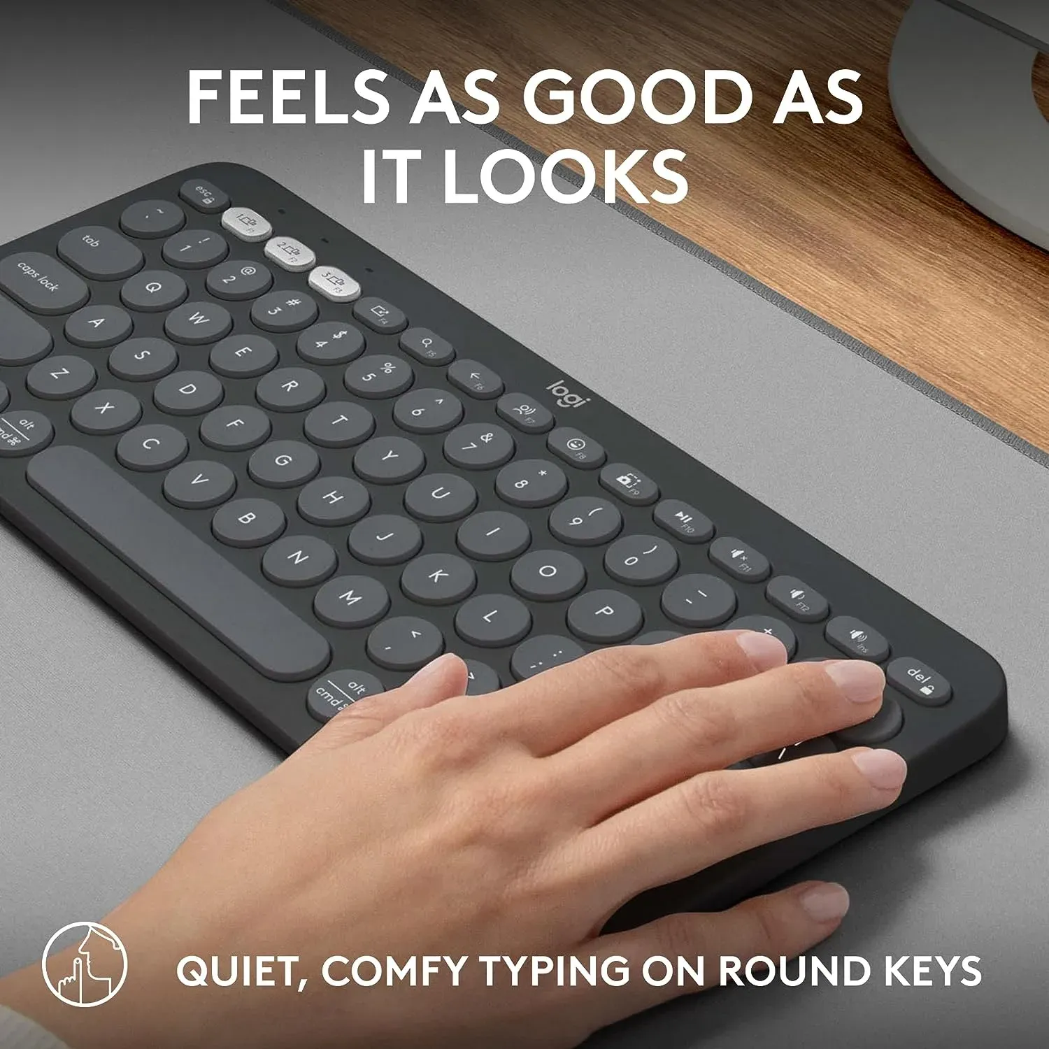 Logitech Pebble Keys 2 K380s, Multi-Device Bluetooth Wireless Keyboard