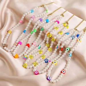 Emoji Pearl necklace